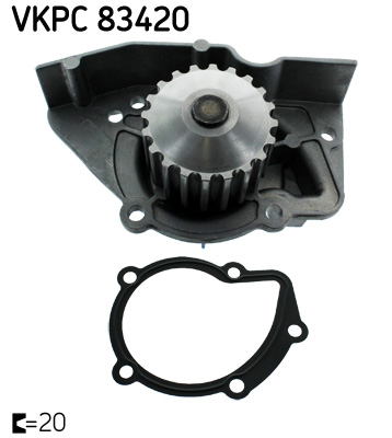 Vodné čerpadlo, chladenie motora SKF